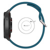 Pasek silikonowy do smartwatcha, Bizon Strap Watch Silicone Pro N, Quick Release 22 mm, ciemnoturkusowy