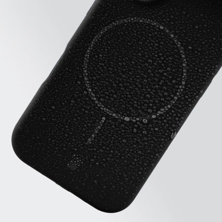 Silikonowe etui z pierścieniem magnetycznym Bizon Soft Case Magnetic do iPhone 16 Pro Max, czarne