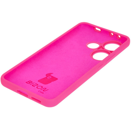 Silikonowe etui Bizon Soft Case do Xiaomi Poco F6, neonowo-różowe