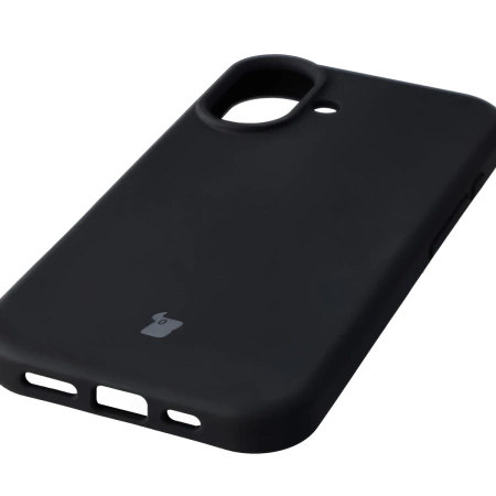 Silikonowe etui Bizon Soft Case do iPhone 17, czarne