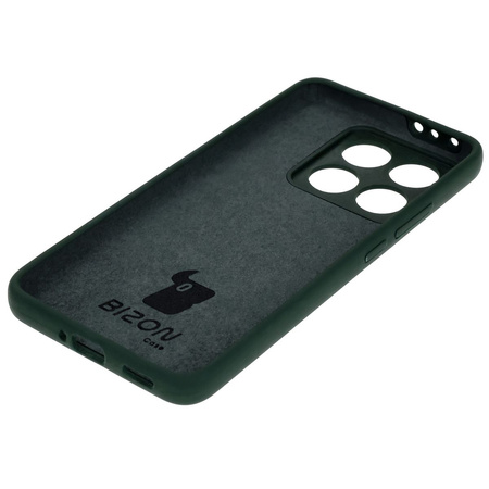 Silikonowe etui Bizon Soft Case do Xiaomi Redmi 14C 4G / Poco C75, ciemnozielone