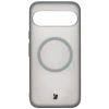 Etui z pierścieniem magnetycznym Bizon Case MatteO do Pixel 10 Pro XL, przydymione-szare