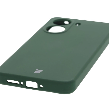 Silikonowe etui Bizon Soft Case do Xiaomi POCO X7 Pro, ciemnozielone