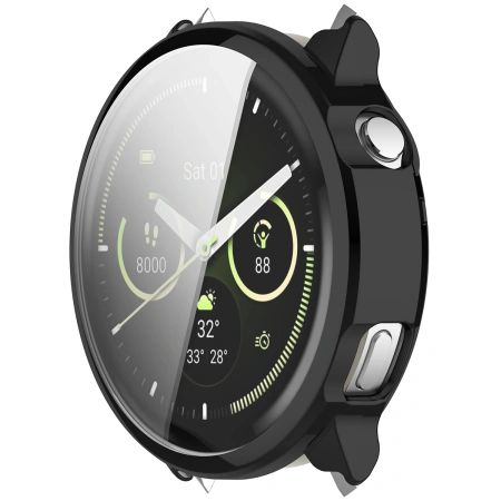 Etui z osłoną ekranu Bizon Case Watch Felipe do Garmin Venu 4 41 mm, czarne