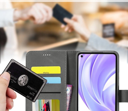 Etui Bizon Case Wallet do Xiaomi Mi 11, czarne