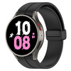 Silikonowy pasek Bizon Strap Watch Silicone L do Galaxy Watch FE/7/6/6 Classic/5/5 Pro/4/4 Classic, czarny