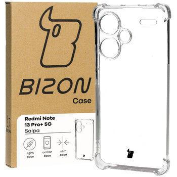 Elastyczne etui Bizon Case Salpa do Xiaomi Redmi Note 13 Pro+ 5G, przezroczyste