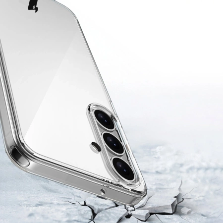 Etui Bizon Case Halo do Galaxy S25 Plus, przezroczyste