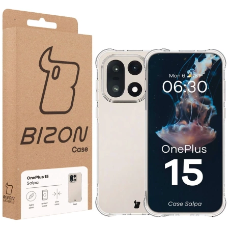 Elastyczne etui Bizon Case Salpa do OnePlus 15, przezroczyste