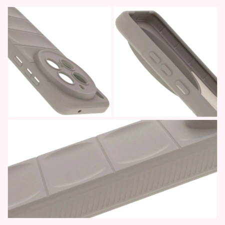 Pancerne etui Bizon Case Tur do Vivo X200 Pro, jasnoszare