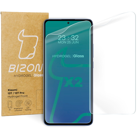 Folia hydrożelowa na ekran Bizon Glass Hydrogel Front do Xiaomi 13T / 13T Pro, 2 sztuki