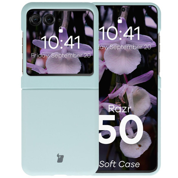 Silikonowe etui Bizon Soft Case do Motorola Razr 50, jasnoniebieskie