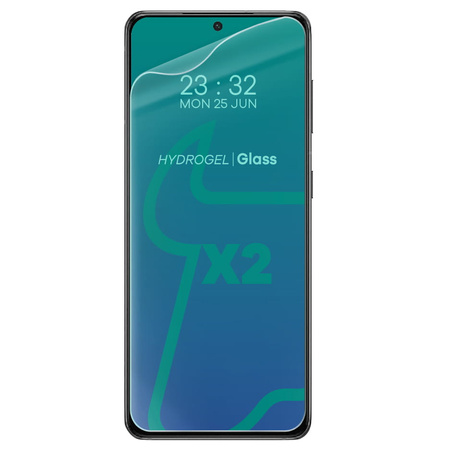 Folia hydrożelowa na ekran Bizon Glass Hydrogel Front Duo do Galaxy S21, 2 sztuki