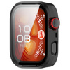 Etui ze szkłem do zegarka Bizon Case+Glass Watch do Huawei Watch Fit 4 Pro, czarne