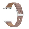 Skórzany pasek Bizon Strap Watch Casual do Apple Watch 38/40/41/42 mm, różowy