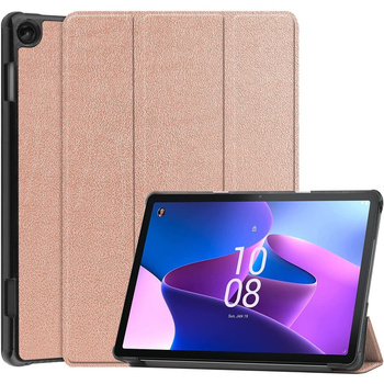 Etui Bizon Case Tab Croc do Lenovo Tab M10, różowozłote