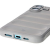 Pancerne etui Bizon Case Tur do iPhone 16 Plus, jasnoszare