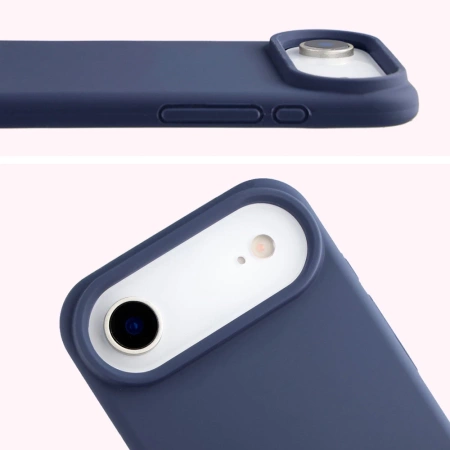 Silikonowe etui Bizon Soft Case do iPhone Air, ciemnoniebieskie