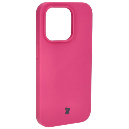 Etui silikonowe do Apple iPhone 15 Pro Bizon Soft Case, fuksja