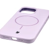 Silikonowe etui z pierścieniem magnetycznym Bizon Soft Case Magnetic do iPhone 14 Pro Max, jasnofioletowe