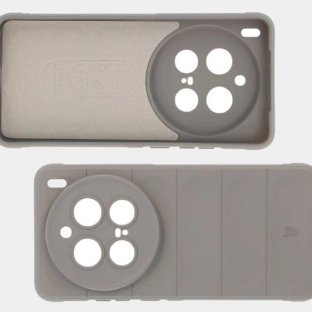 Pancerne etui Bizon Case Tur do Vivo X200 Pro, jasnoszare