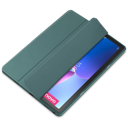 Etui Bizon Case Tab Clear Matt do Lenovo Tab M10 Plus Gen 3, ciemnozielone