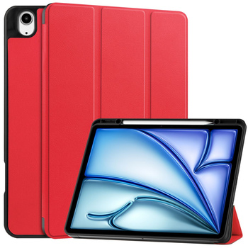 Etui Bizon Case Tab Lizard do iPad Air 13" 2024, czerwone