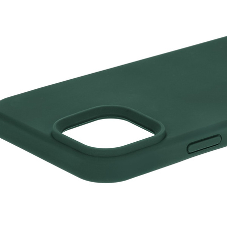 Silikonowe etui Bizon Soft Case do iPhone 15 Plus, ciemnozielone