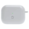 Silikonowe etui z karabińczykiem Bizon Case Headphone Silicone do AirPods Pro 3, białe