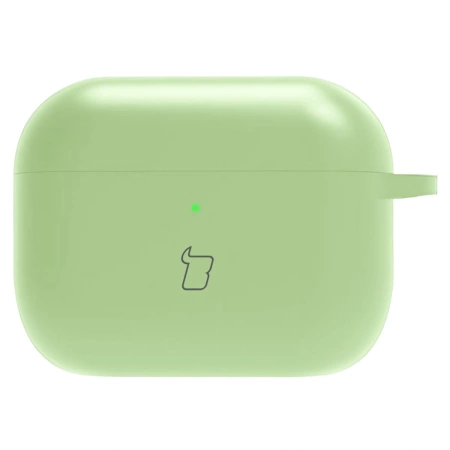 Silikonowe etui z karabińczykiem Bizon Case Headphone Silicone do AirPods Pro 3, jasnozielone