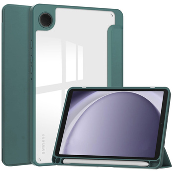 Etui Bizon Case Tab Clear Matt do Galaxy Tab A9, ciemnozielone