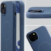 Silikonowe etui z pierścieniem magnetycznym Bizon Soft Case Magnetic do iPhone 15 Plus/14 Plus, granatowe