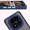 Etui z uchwytem na palec Bizon Case Hybrid Ring do Xiaomi Redmi Note 14 Pro Plus 5G, przydymione z granatową ramką