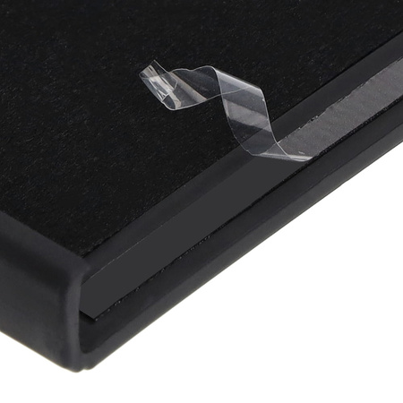 Etui Bizon Case Silicone Ring Sq do Galaxy Z Flip5, czarne