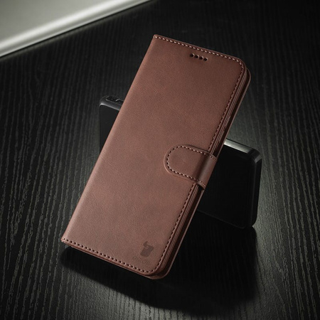 Etui Bizon Case Wallet do Xiaomi Mi 11, brązowe