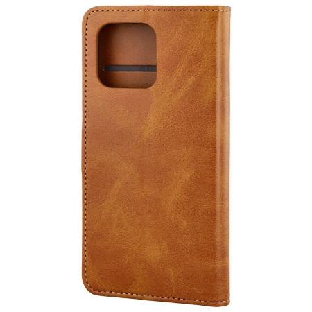 Etui z klapką Bizon Case Pocket do Motorola Moto G86 5G /G86 Power 5G, brązowe