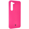 Silikonowe etui Bizon Soft Case do Galaxy S23, neonowo-różowe