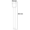 Etui z paskiem Bizon Strap + Case Watch Chain do Xiaomi Redmi Watch 4, ciemnoniebieskie