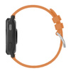 Pasek silikonowy do smartwatcha, Bizon Strap Watch Silicone Pro T, Quick Release 20 mm, pomarańczowy