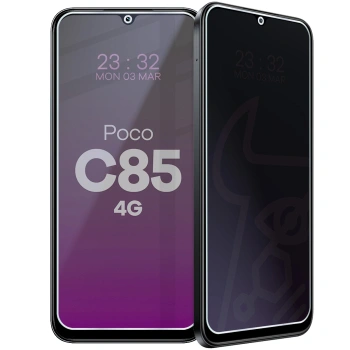 Prywatyzujące szkło hybrydowe Bizon Glass Mule Shadow do Xiaomi POCO C85 4G, matowe