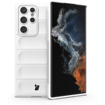 Pancerne etui Bizon Case Tur do Galaxy S22 Ultra, białe