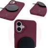 Silikonowe etui Bizon Soft Case do iPhone 16, ciemnofioletowe