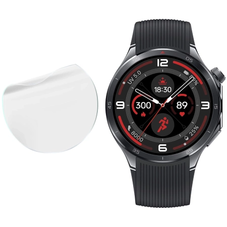 Folia hydrożelowa na ekran Bizon Glass Watch Hydrogel Duo do OnePlus Watch 3, 2 sztuki