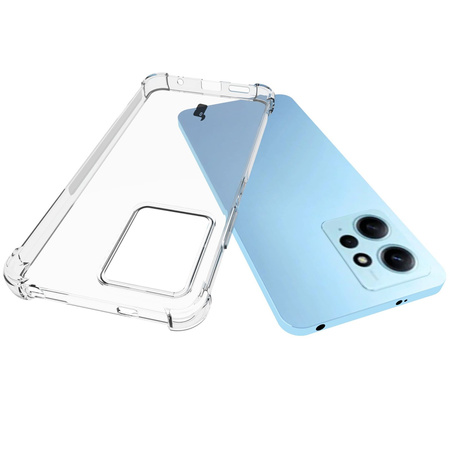 Etui + 2x szkło Bizon Case Clear Pack do Xiaomi Redmi Note 12 4G, przezroczyste