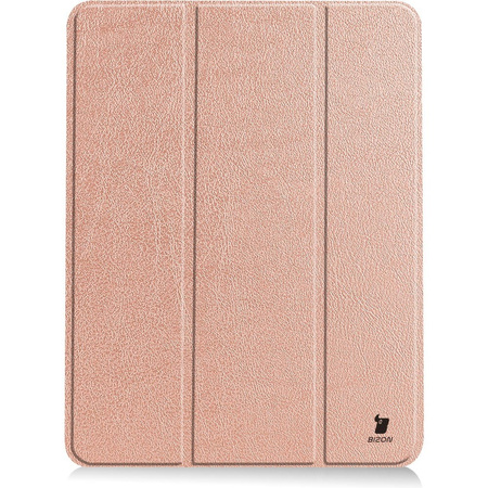 Etui Bizon Case Tab Lizard do Apple iPad Air 5 / Air 4, różowozłote