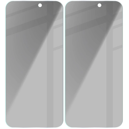 Prywatyzujące szkło hartowane Bizon Glass Clear Shadow Duo do iPhone 16 Pro Max, przyciemniane, 2 sztuki