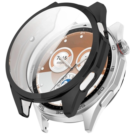 Etui z osłoną ekranu Bizon Case Watch Felipe do Huawei Watch GT6 46 mm, czarne