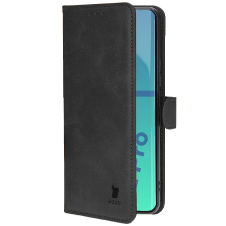 Etui z klapką Bizon Case Pocket do Realme 12 Pro / 12 Pro+, czarne