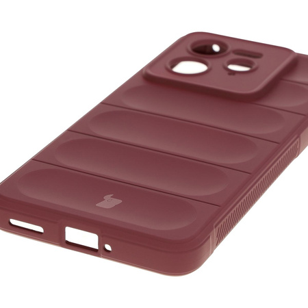 Pancerne etui Bizon Case Tur do Realme GT 7 Pro, burgundowe