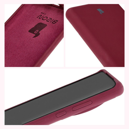 Silikonowe etui Bizon Soft Case do OnePlus 12, ciemnofioletowe